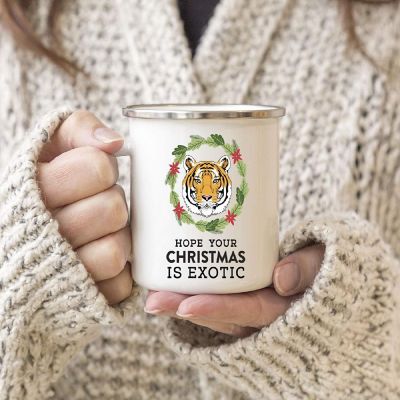 Funny Tiger 11oz Mug, Christmas Exotic Image 2