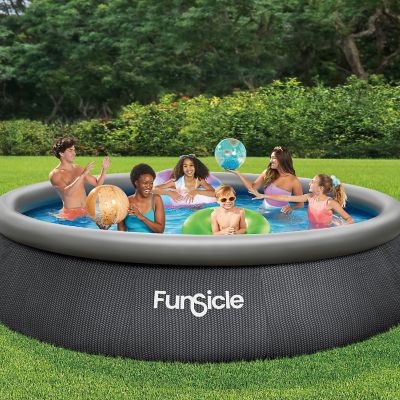 Funsicle: Quickset Designer Pool - 13Ft Above Ground Inflatable Pool Set