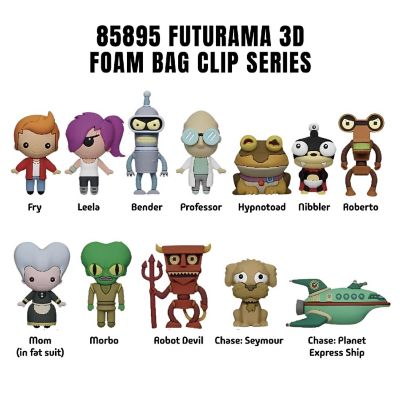 Futurama 3D Figural Foam Bag Clip  1 Random Image 1