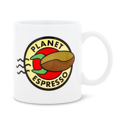 Futurama "Planet Espresso" Ceramic Mug  Holds 20 Ounces Image 1