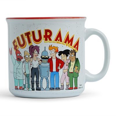 Futurama Planet Express Crew Ceramic Camper Mug  Holds 20 Ounces Image 1