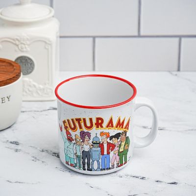 Futurama Planet Express Crew Ceramic Camper Mug  Holds 20 Ounces Image 2