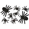 Fuzzy Spider Decorations - Set of 8 Image 1