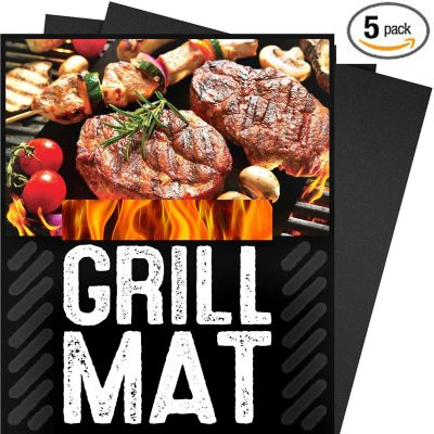 G & F Products BBQ Grill Sheets Mat 5 Pieces Image 1