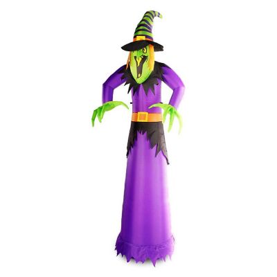G128 10ft Witch Halloween Inflatable Decor with LED Lights Image 1