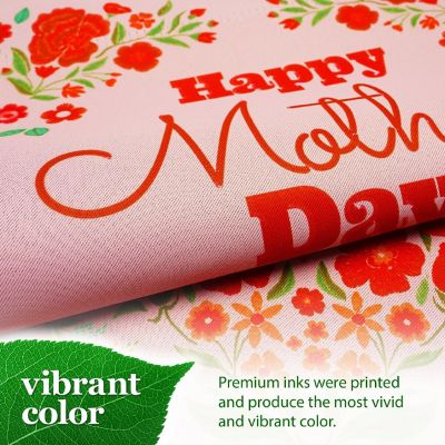 G128 12x18in Happy Mother's Day Bruh Double Sided Blockout Fabric Garden Flag Image 3