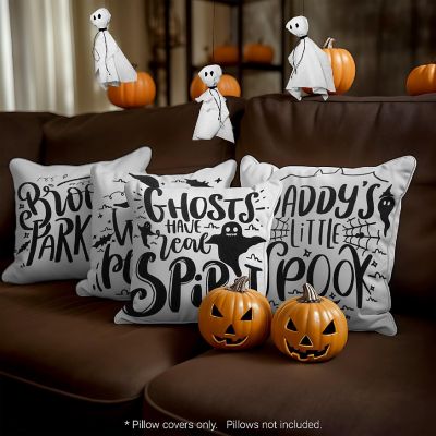 G128 18 x 18 In Halloween Spooky Waterproof Pillow Covers, Set of 4 Image 1