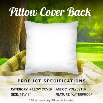 G128 18 x 18 In Patriotic Land of Free Waterproof Throw Pillow Covers, Set of 4 Image 3