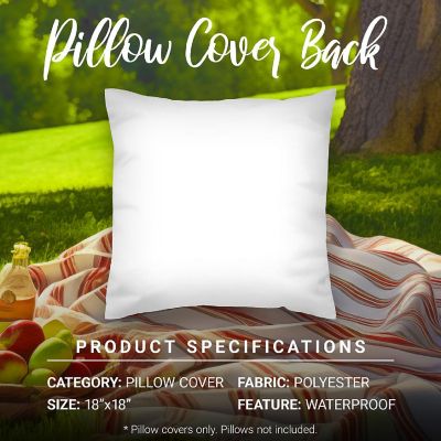 G128 18 x 18 In Summer Lemon Sweet Home Waterproof Throw Pillow Covers, Set of 4 Image 3