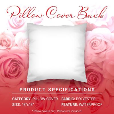 G128 18 x 18 In Valentine's Day Love Heart Waterproof Pillow Covers, Set of 4 Image 3