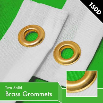 G128 2.5x4ft 1PK Solid Lime Green Printed 150D Polyester Flag Image 1