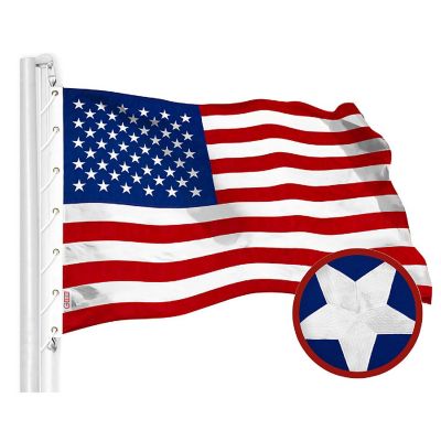 G128 20x38ft 1PK USA Embroidered Spun Polyester Flag Image 1