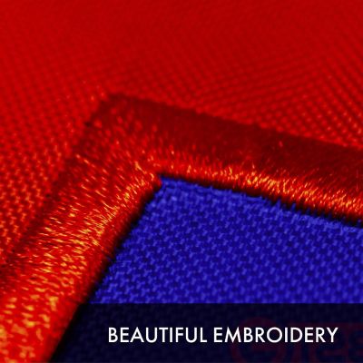 G128 2x3ft 1PK Christian Embroidered 210D Polyester Flag Image 2