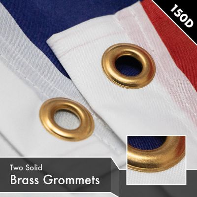 G128 2x3ft 1PK Open Printed 150D Polyester Flag Image 1