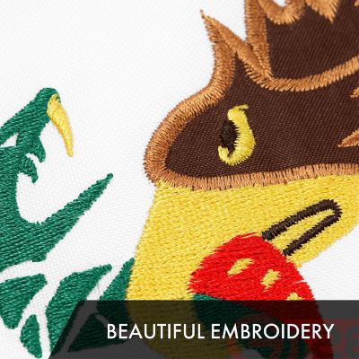 G128 2x3ft 2PK Mexico Embroidered 210D Polyester Flag Image 2