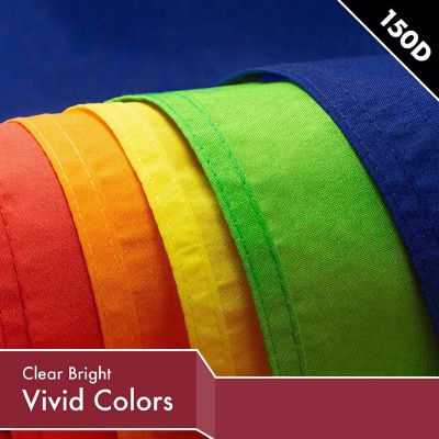 G128 2x3ft 2PK Solid Burgundy Printed 150D Polyester Flag Image 2