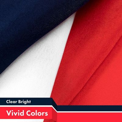 G128 3x5 Ft 2PK France French Navy Blue Printed 150D Polyester Flag Image 2