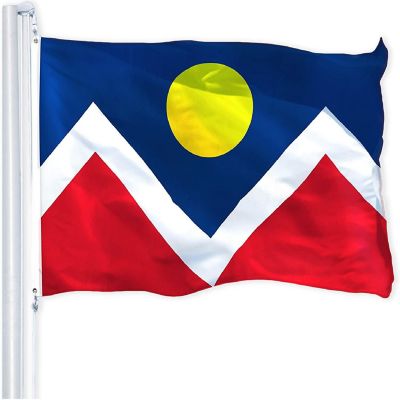 G128 3X5 Ft Denver City Printed 150D Polyester Flag Image 1