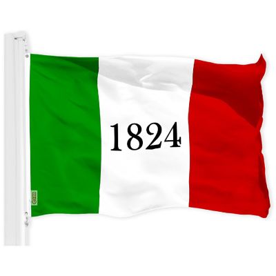 G128 3x5 Ft Printed 150D Polyester Alamo 1824 Texas Flag Image 1