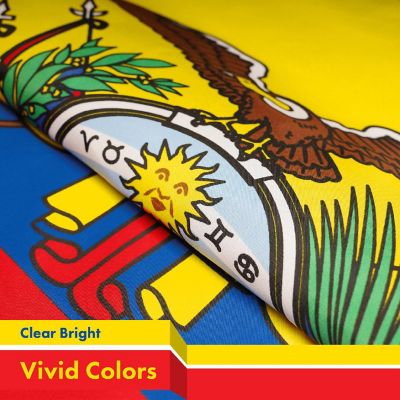 G128 3x5 Ft Printed 150D Polyester Ecuador Flag Image 2