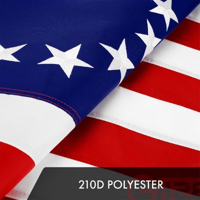 G128 3x5ft 1PK Betsy Ross Embroidered 210D Polyester Flag Image 3
