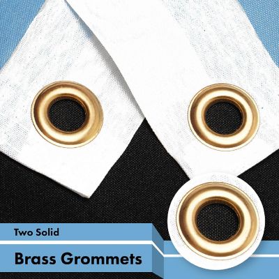 G128 3x5ft 1PK Botswana Printed 150D Polyester Brass Grommets Flag Image 1