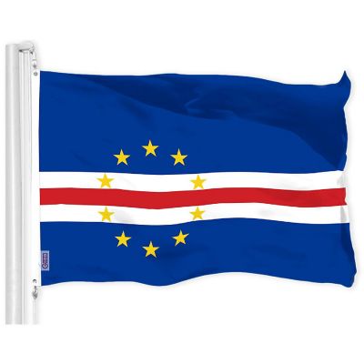 G128 3x5ft 1PK Cape Verde Printed 150D Polyester Brass Grommets Flag Image 1