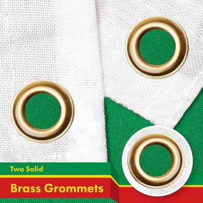 G128 3x5ft 1PK Mauritania Printed 150D Polyester Brass Grommets Flag Image 1