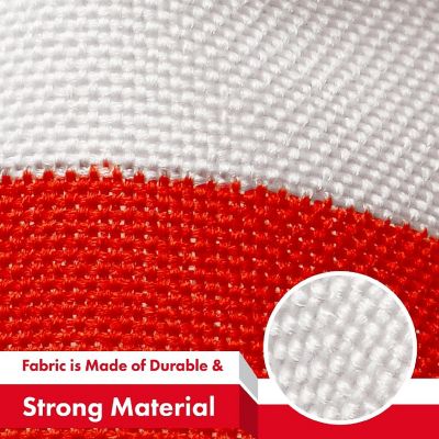 G128 3x5ft 1PK Monaco Printed 150D Polyester Brass Grommets Flag Image 3