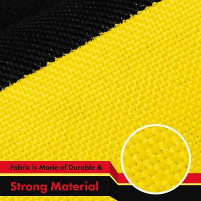 G128 3x5ft 1PK Uganda Printed 150D Polyester Brass Grommets Flag Image 3