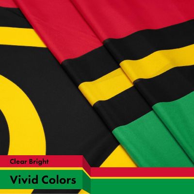 G128 3x5ft 1PK Vanuatu Printed 150D Polyester Brass Grommets Flag Image 2