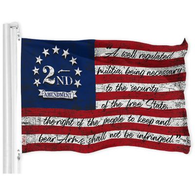 G128 3x5ft 2nd Amendment 150D Polyester Flag Image 1