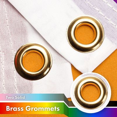 G128 3X5Ft 2Pk Lgbt Progress 150D Polyester Flag Image 1