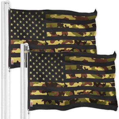 G128 3x5ft 2PK USA Camouflage 150D Polyester Flag Image 1