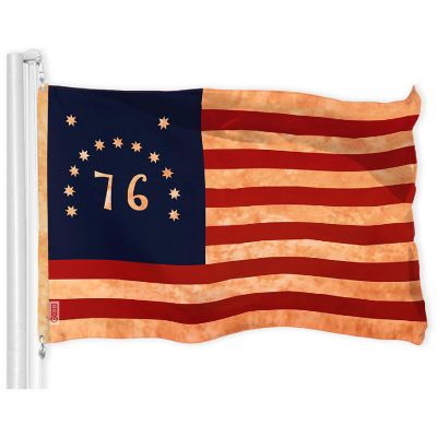 G128 3X5Ft Bennington 76 Tea Stained 300D Polyester Flag Image 1