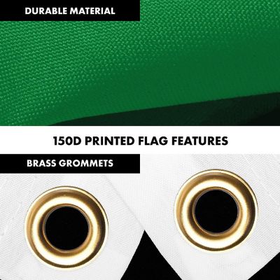 G128 3x5ft Combo Flagpole Pan African Printed 150D Polyester Brass Grommets Flag Image 2