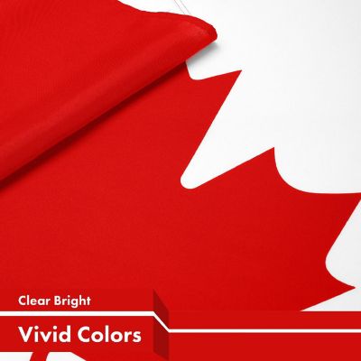 G128 3x5ft Combo USA 4BG &amp; Canada 4BG Printed 150D Polyester Flag Image 2