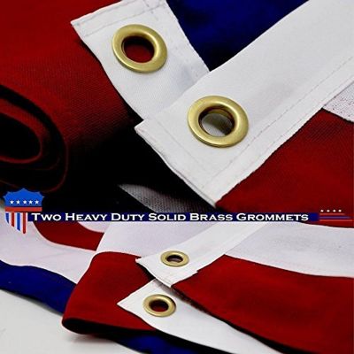 G128 4X6 Ft American Embroidered Spun Polyester Flag Image 3