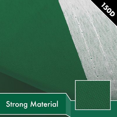 G128 4x6ft 2PK Solid Dark Green Printed 150D Polyester Brass Grommets Flag Image 3
