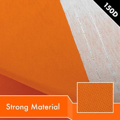 G128 4x6ft 2PK Solid Orange Printed 150D Polyester Brass Grommets Flag Image 3