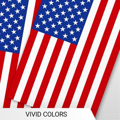 G128 8.2x5.5IN Flag Pieces 33FT Full String, American Printed 150D Polyester Bunting Banner Flag Image 2