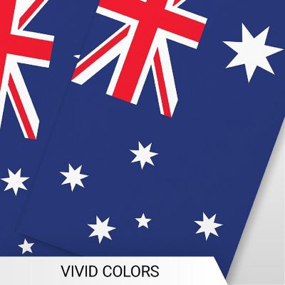 G128 8.2x5.5IN Flag Pieces 33FT Full String, Australia Printed 150D Polyester Bunting Banner Flag Image 2