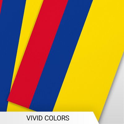 G128 8.2x5.5IN Flag Pieces 33FT Full String, Colombia Printed 150D Polyester Bunting Banner Flag Image 2