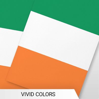 G128 8.2x5.5IN Flag Pieces 33FT Full String, Ireland Printed 150D Polyester Bunting Banner Flag Image 2