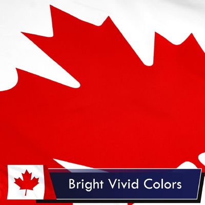 G128 - Canada Canadian Flag 3x5FT 2 Pack Printed Polyester Image 2