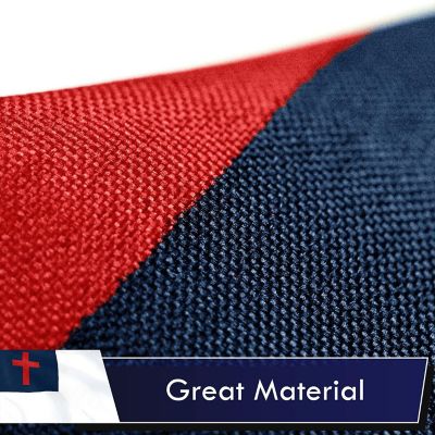 G128 - Christian Flag 3x5FT 3 Pack Printed Polyester Image 3