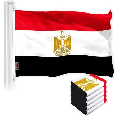 G128 - Egypt Egyptian Flag 3x5FT 5 Pack 150D Printed Polyester Image 1