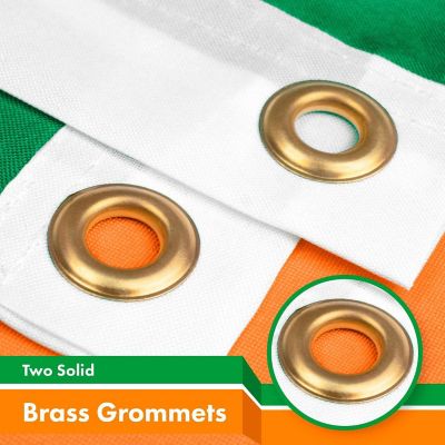 G128 - Ireland Irish Flag 3x5FT 3 Pack 150D Printed Polyester Image 1