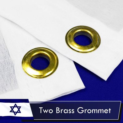 G128 - Israel Israeli Flag 3x5FT 2 Pack Printed Polyester Image 1