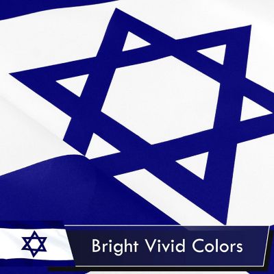 G128 - Israel Israeli Flag 3x5FT 2 Pack Printed Polyester Image 2